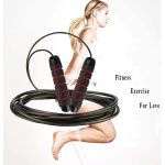 Ball Bearing Jump Rope with Adjustable Length for High Intensity Gym Workout Fitness Training and Fat Burning 4