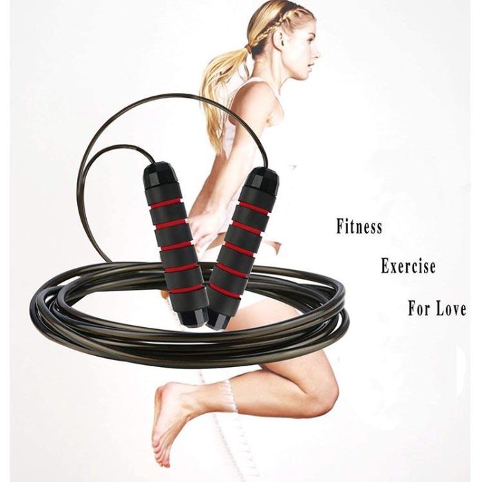 Ball Bearing Jump Rope with Adjustable Length for High Intensity Gym Workout Fitness Training and Fat Burning 4