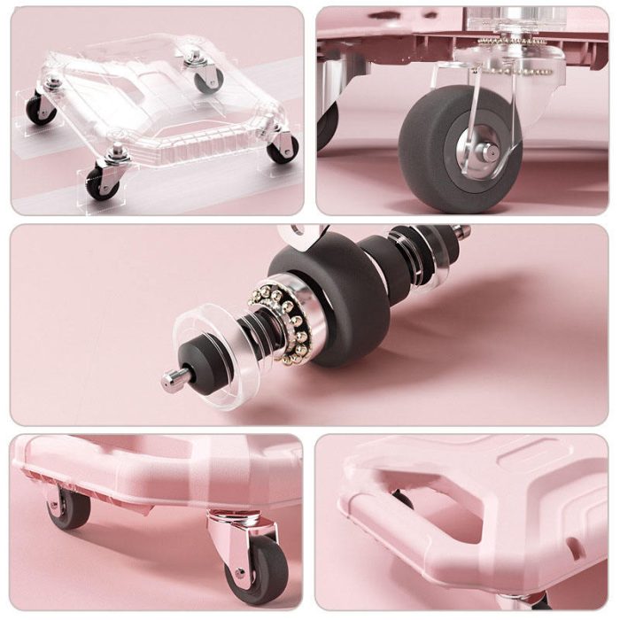 BunnyHi JFB003 Home Fitness Equipment Core Training Abdominal Muscle Wheel Ab Exercise 4 Wheels Plate Slide Disc 3