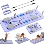 BunnyHi JFB012 Factory Price Multi-function 6 in 1 Pilates Board Push-up Belly Roll Training Board Ab Wheel Roller for Home