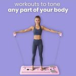 BunnyHi JFB012 Factory Price Multi-function 6 in 1 Pilates Board Push-up Belly Roll Training Board Ab Wheel Roller for Home 1