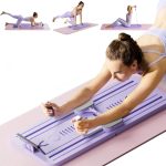 BunnyHi JFB012 Factory Price Multi-function 6 in 1 Pilates Board Push-up Belly Roll Training Board Ab Wheel Roller for Home 3