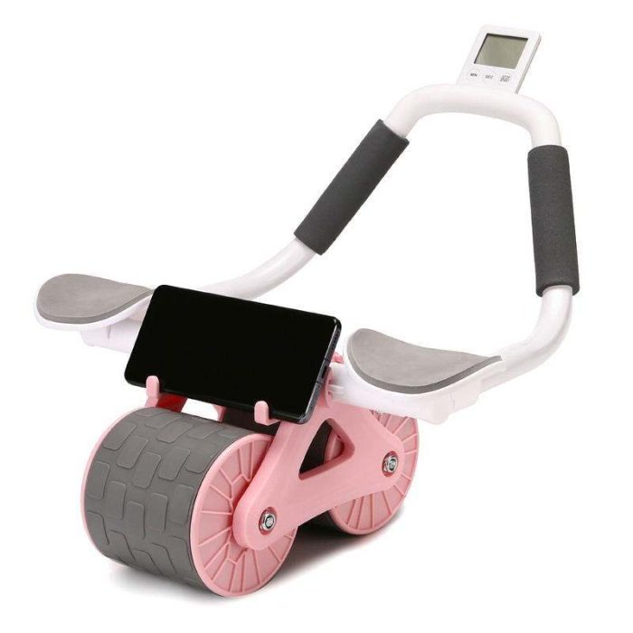 BunnyHi JFL003 2025 New Automatic Rebound Ab Roller Wheel with Elbow Support for Women & Men with Knee Mat & Timer 1