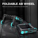 BunnyHi JFL006 Workout Roller Multifunction AB Wheel Roller Push up Bar Stand for Male and Female Foldable Abdominal Wheel 1