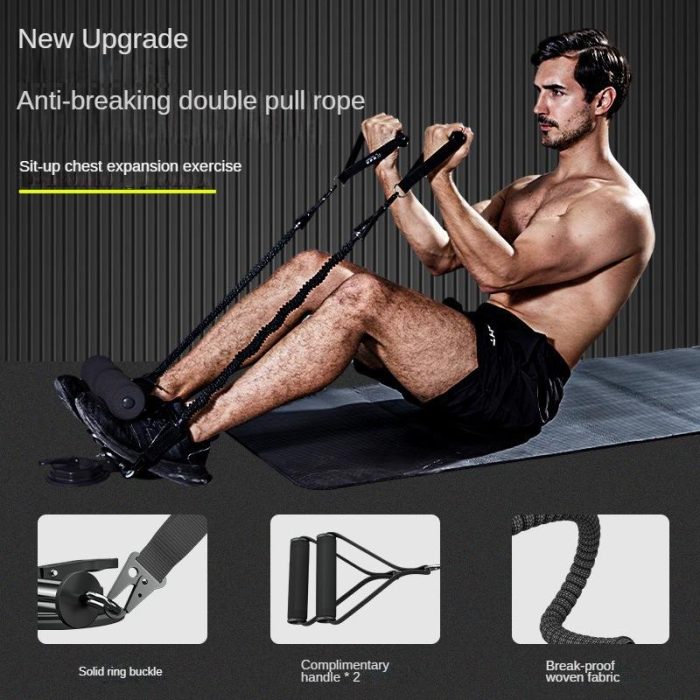 BunnyHi JFQ001 Sit up Abdominal Trainer Bars Floor Training Equipment Hamstring Curl Strap Abs Master Suction Cup 2