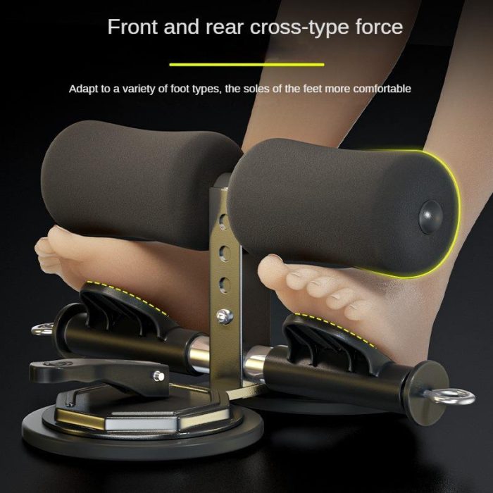 BunnyHi JFQ001 Sit up Abdominal Trainer Bars Floor Training Equipment Hamstring Curl Strap Abs Master Suction Cup 3