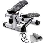 BunnyHi TBJ001 Steppers for Exercise Adjustable Resistance Stair Steppers With Arm Training Bands Portable  Exercise Equipment