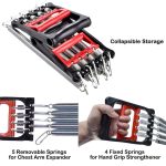 BunnyHi WLQ004 Three in One Fitness Device Spring Chest Expander Grip Strength Enhancer Pedal Pull Rope with 5 Metal Springs 3