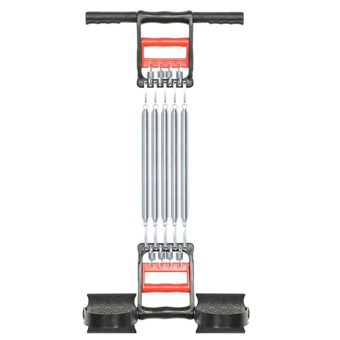 BunnyHi WLQ004 Three in One Fitness Device Spring Chest Expander Grip Strength Enhancer Pedal Pull Rope with 5 Metal Springs 4