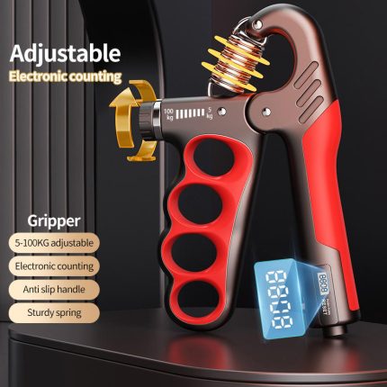 BunnyHi WLQ011 5-100kg Multi-functional Counting Grip Strength Device with Counter Gripper Strengthener Hand Finger Exerciser