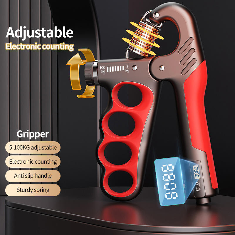 BunnyHi WLQ011 5-100kg Multi-functional Counting Grip Strength Device with Counter Gripper Strengthener Hand Finger Exerciser BunnyHi WLQ011 5-100kg Multi-functional Counting Grip Strength Device with Counter Gripper Strengthener Hand Finger Exerciser