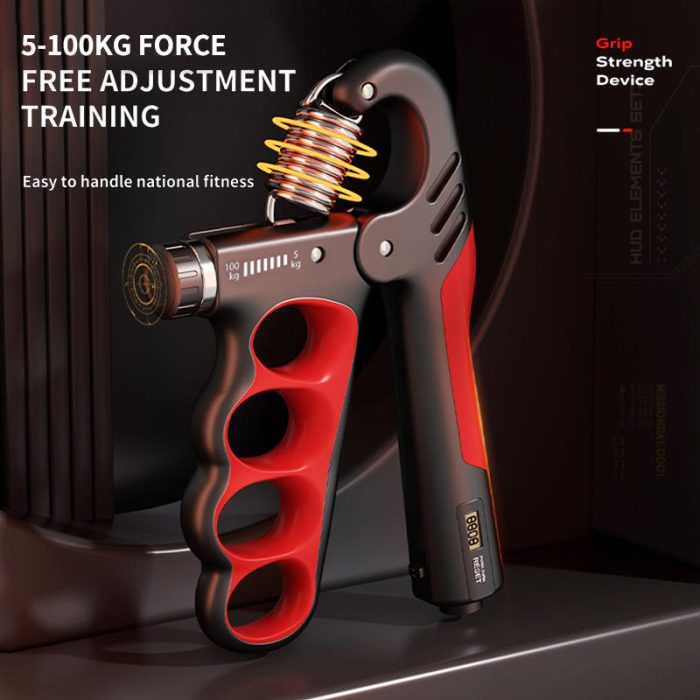 BunnyHi WLQ011 5-100kg Multi-functional Counting Grip Strength Device with Counter Gripper Strengthener Hand Finger Exerciser 2