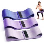 Fitness Strength Training Adjustable Resistance Bands for Legs Butt Yoga Pilates-Durable Eco-friendly Polyester Cotton & Latex