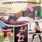 Fitness Strength Training Adjustable Resistance Bands for Legs Butt Yoga Pilates-Durable Eco-friendly Polyester Cotton & Latex 3