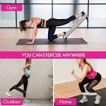 Fitness Strength Training Adjustable Resistance Bands for Legs Butt Yoga Pilates-Durable Eco-friendly Polyester Cotton & Latex 4