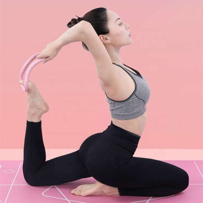 Fitness Yoga Ring TPE Material Pilates Open Shoulder Open Back Thin Clip Leg Muscle 2