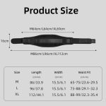 Gym Workout Fitness Squat Spandex & Nylon Self Locking Weight Lifting Waist Support Dip Belt Heavy Duty Steel Chain Protection 3