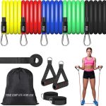Heavy Duty Adjustable Home Exercise Gym Fitness Workout Elastic Latex Resistance Bands Tube for Whole-body Exercise