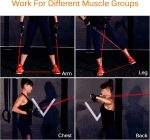 Heavy Duty Adjustable Home Exercise Gym Fitness Workout Elastic Latex Resistance Bands Tube for Whole-body Exercise 2
