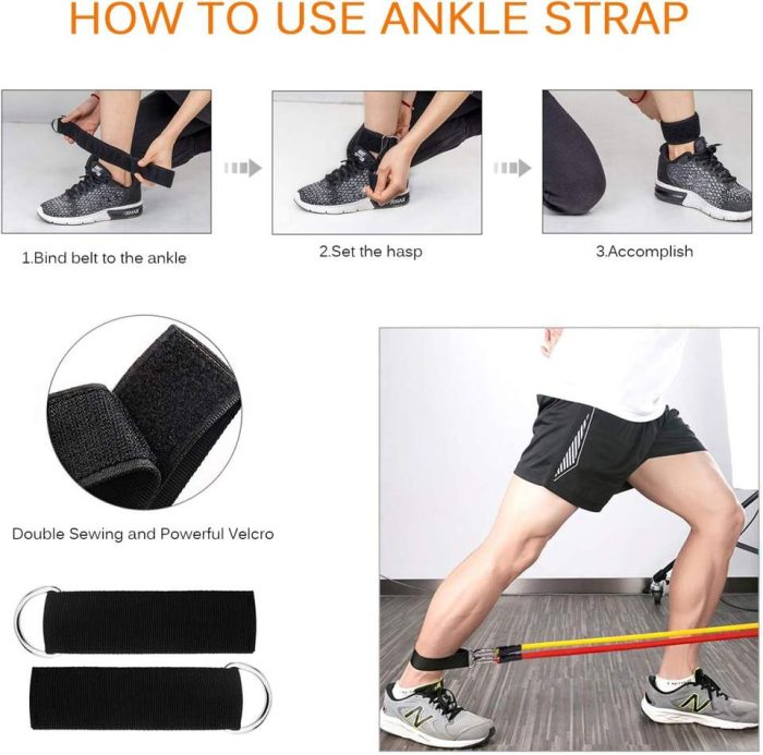Heavy Duty Adjustable Home Exercise Gym Fitness Workout Elastic Latex Resistance Bands Tube for Whole-body Exercise 3