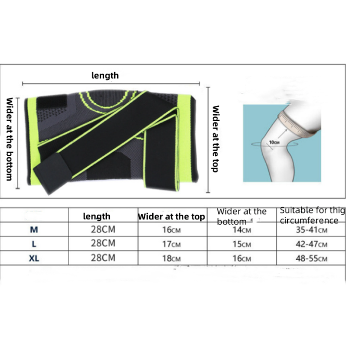 High Performance Advanced Fitness Knee Pads Non Slip Breathable Adjustable Sports Gear Warm 3