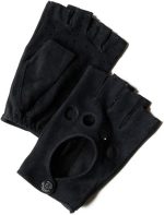 Leather Gym Sports Half Finger Outdoor Motorcycle Tactical Safety Gloves with Non-Slip Palm Guard 1