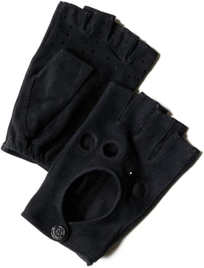 Leather Gym Sports Half Finger Outdoor Motorcycle Tactical Safety Gloves with Non-Slip Palm Guard 1