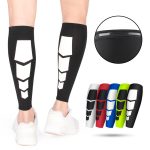 Men and Women's Spandex Sports Calf Compression Sleeves Stretch Protective Gear for Running Cycling Basketball