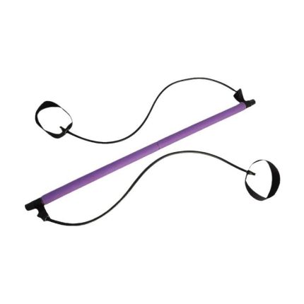 Pilates Yoga EVA Adjustable Resistance Bar Fitness Stick Trainer Elastic Rope-Multifunctional Hip Training Home Exercise