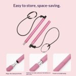 Pilates Yoga EVA Adjustable Resistance Bar Fitness Stick Trainer Elastic Rope-Multifunctional Hip Training Home Exercise 3