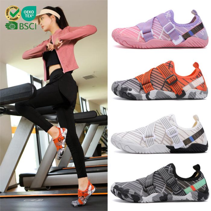 Professional Light Weight Non Slip Flat Sole Gym Fitness Deadlift Squat Shoes Breathable Wide Toe Box Cross Training Barefoot 3