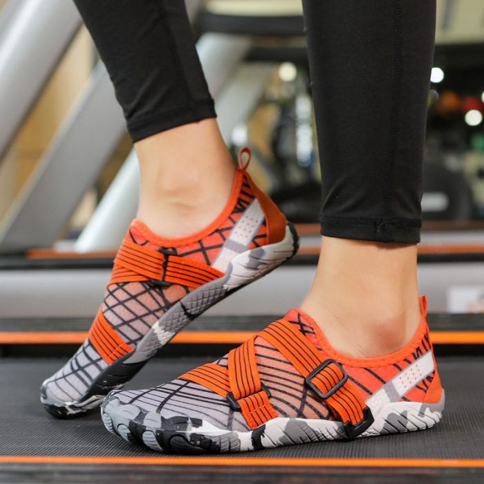 Professional Light Weight Non Slip Flat Sole Gym Fitness Deadlift Squat Shoes Breathable Wide Toe Box Cross Training Barefoot 6