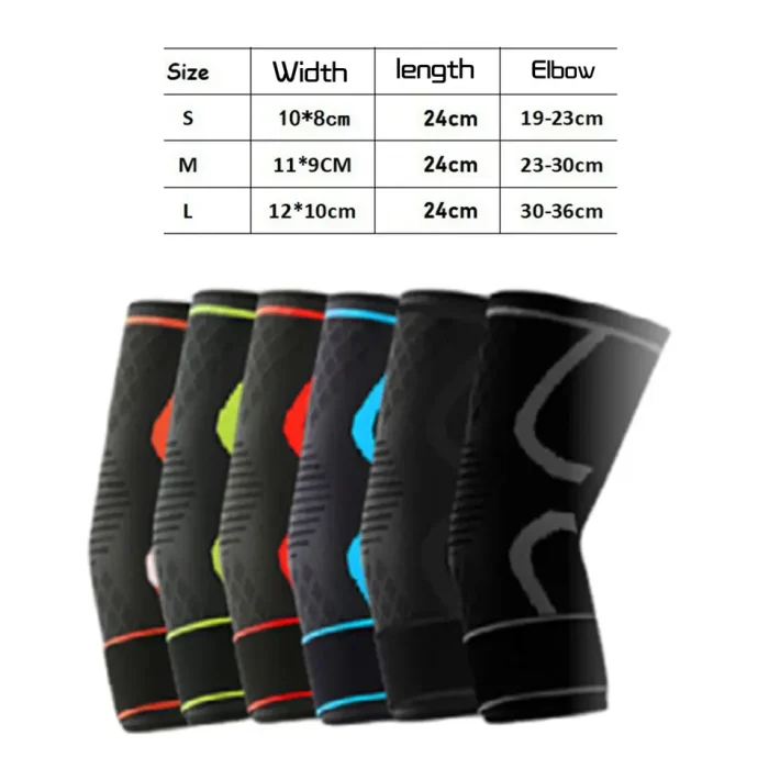 Sports Gym Nylon Breathable Elbow Brace Compression Breathable Elbow Pads for Protection 2