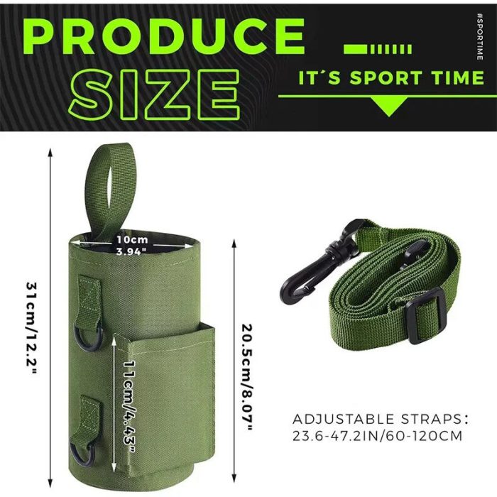Magnetic Bag Water Bottle Holder Gym Bottle Carrier Bag With Phone Pocket Gym Accessories Organizer with Phone Bag Pouch Sleeve 1